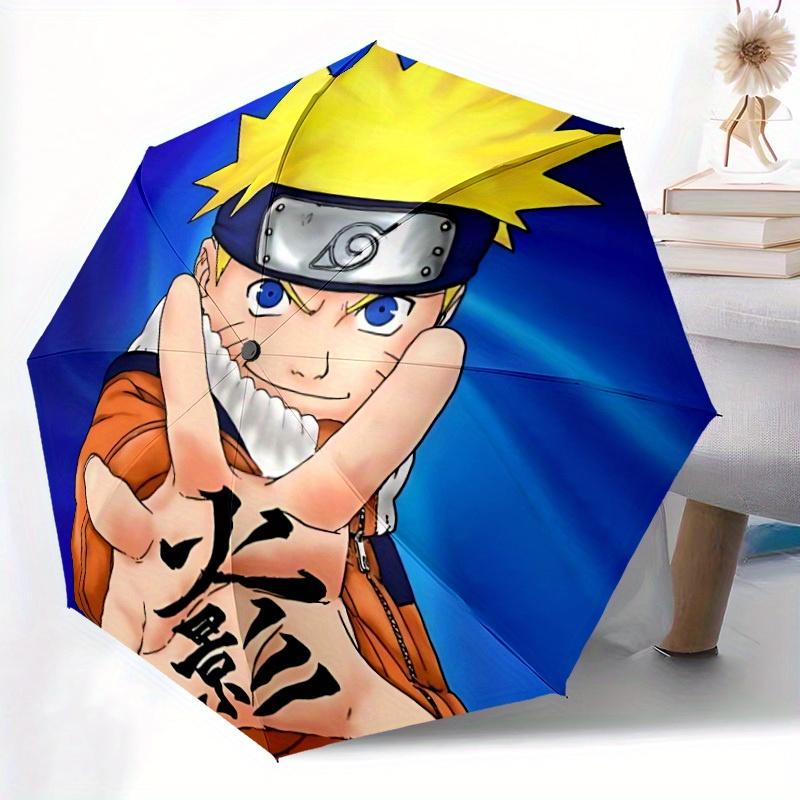 1pc Naruto Automatic Opening/closing Umbrella, Windproof, Foldable Sunshade, Perfect Gift for Friends, Durable Handle yy250815104