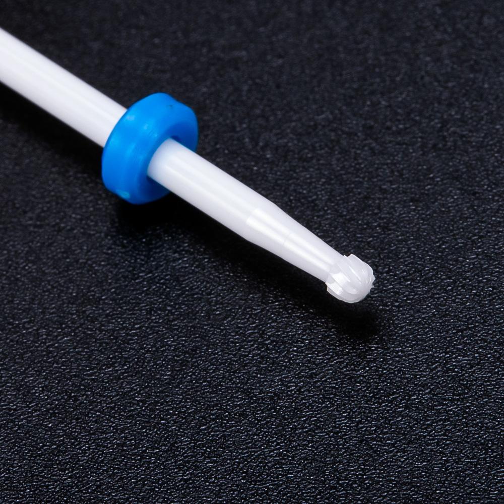 Керамическая фреза, маникюрные сверла для ногтей, электрические пилочки для ногтей, розовые, синие, шлифовальные насадки, фрезы, резак, аксессуары для заусенцев