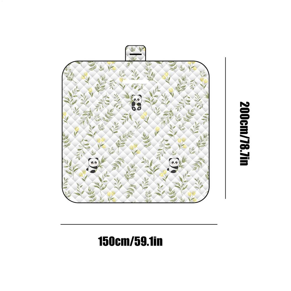 Beach Picnic Blanket Portable Picnic Blanket Waterproof Anti-Moisture Washable 59x78in Play Mat Couch Throw Rug For Baby