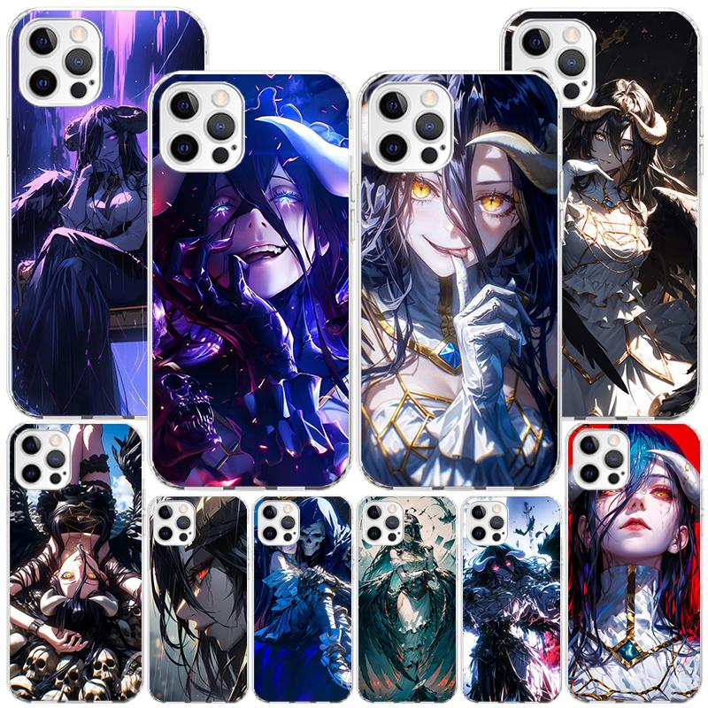 Чехол для телефона Albedo Overlord Anime для Iphone 17 Air 16 11 12 13 Mini 14 Plus 15 Pro Max 7 8E SE 2020 16ProMax Чехол для телефона Coque 1