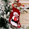 Embroidered  Snowman Christmas Stockings New Year Christmas Tree Fireplace Decoration Gift Socks