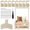 New Wood Baby Shower Storage Basket Baby Toys Storage Crate with Handle Decorative Baby Clothes Crate Box for Clothes Shoes Toys