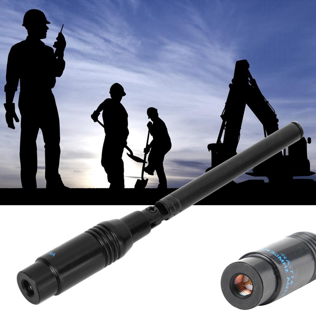 Телескопическая двухдиапазонная антенна VHF UHF SMA Male для радиостанций Kenwood Baofeng UV5X UV6R