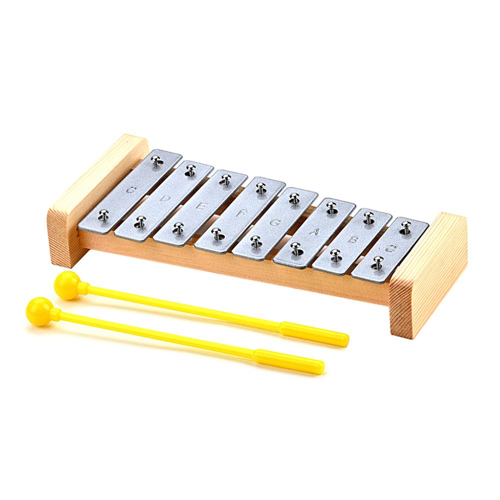 8-tone Wooden Xylophone Kids Puzzle Musical Toys Children Musical Instrument Educational Props