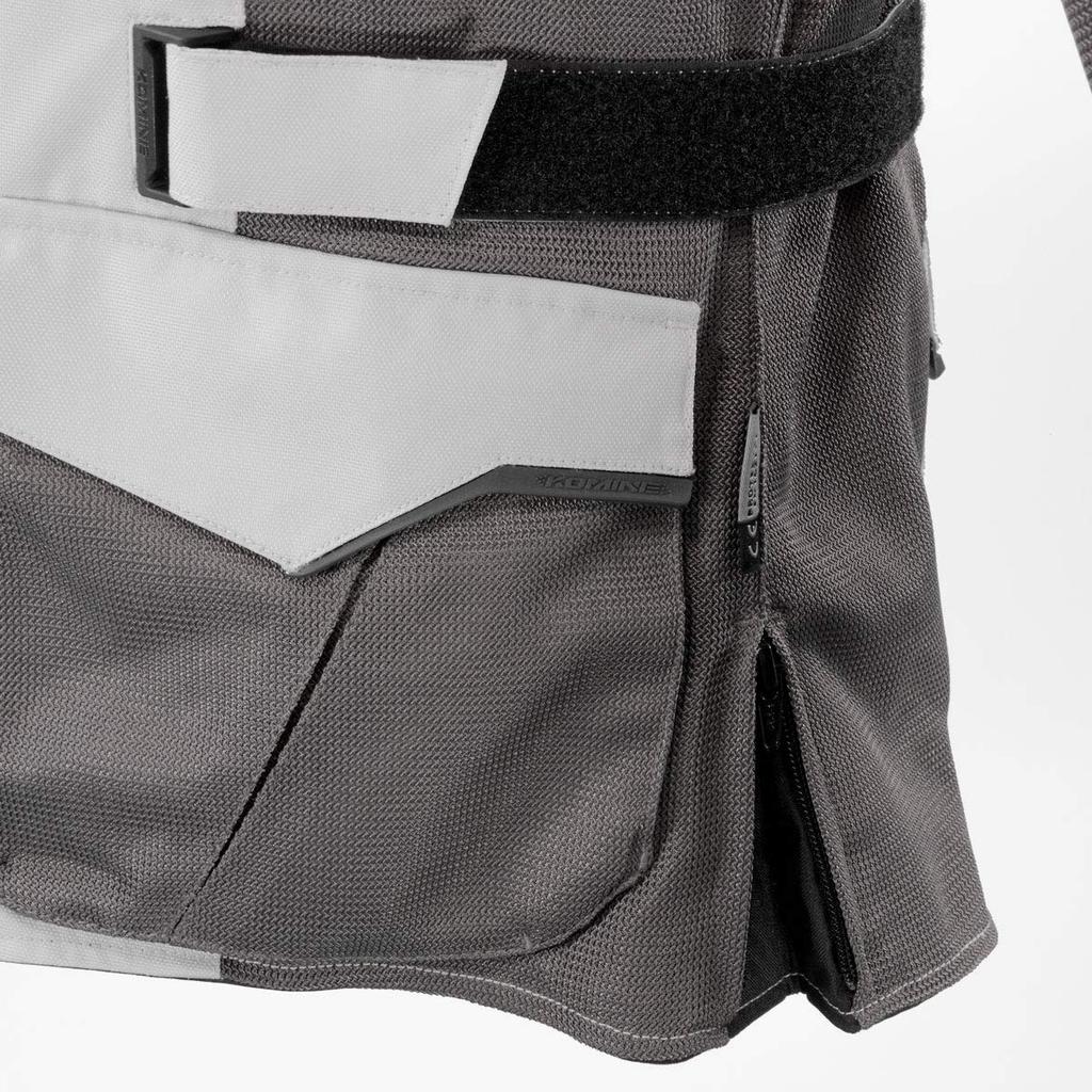 Мотоциклетная куртка Komine, защитная сетчатая куртка для приключений, светло-серая, S 13045, для осени и зимы, стандарт CE, уровень 2, сетчатый материал JK-150, весна, лето,