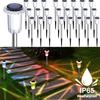 Solar Powered Stainless Steel Garden Lights Waterproof Outdoor Pathway Lighting Auto On/Off Landscape Yard Decor Solar Power