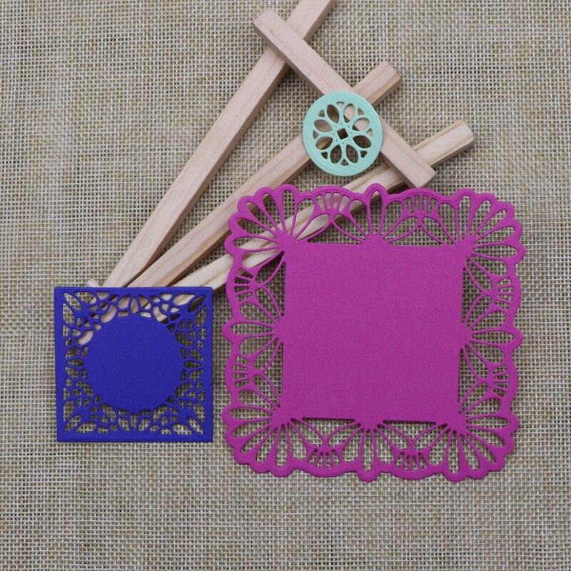 Square Circle Flower Metal Cutting Dies Stencils For DIY Scrapbooking Embossing Handcraft