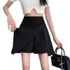 2024 Autumn/Winter Plus-Size High Waist Anti-Exposure Short Black Slim Skirt