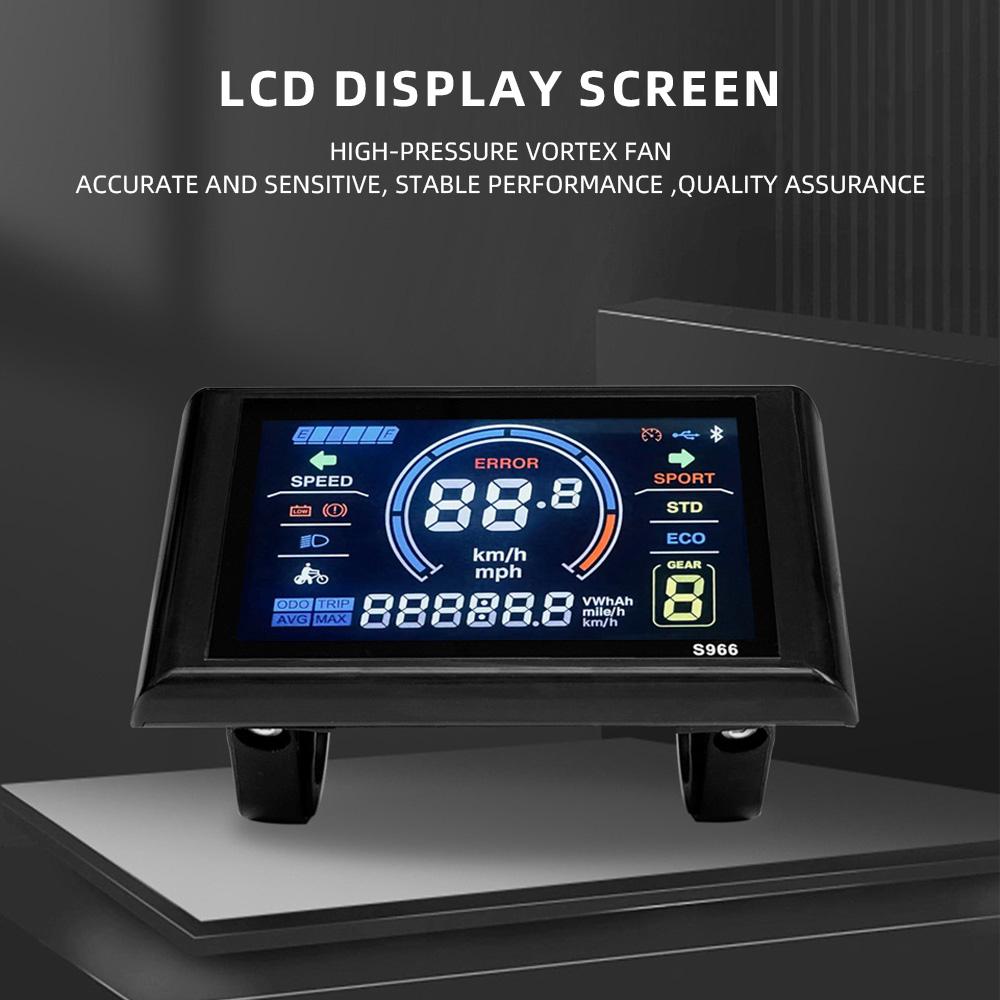 24-72 В ЖК-дисплей для электровелосипеда 5 контактов LCD-S966 Умный цветной экран Водонепроницаемая панель управления горным велосипедом
