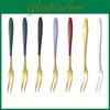 5 Pcs Fork Fruit Luxury Stainless Steel Gold Cake Dessert Forks Lovely Mini Fork Used For Cake In Party Snail Fork Restaurant