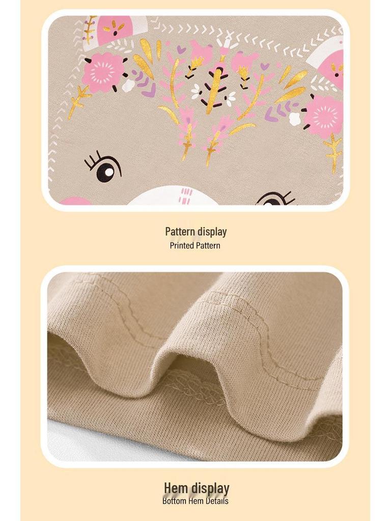 Вязаный топ с длинным рукавом для девочек на осень/зиму 2025 с мультяшным рисунком плюшевого мишки