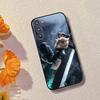 Чехол для телефона F-FINAL F-FANTASY Cloud Strife для Samsung Galaxy A73, A72, A71, A70, A53, A52, A51, Другие Мягкий черный чехол