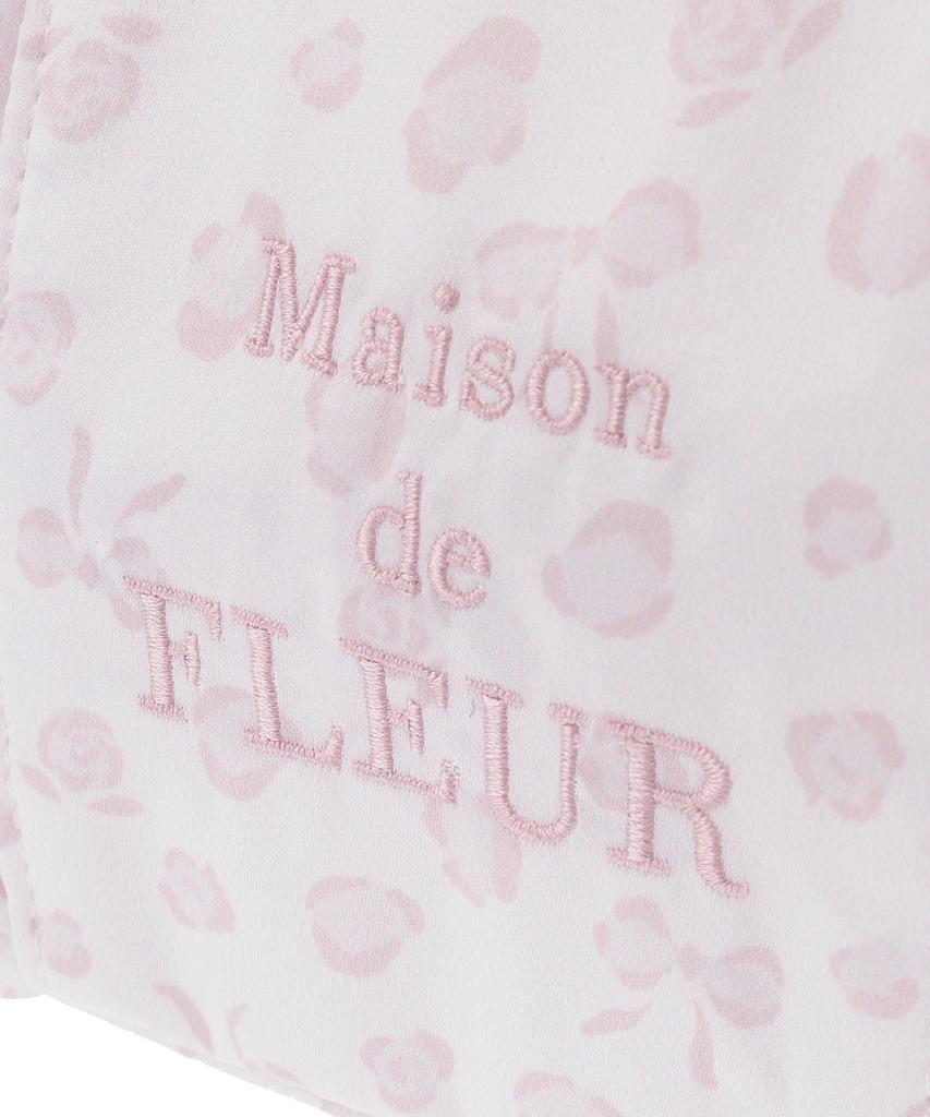 Косметичка Maison de Fleur с леопардовым принтом и рюшами, светло-розовая, женская