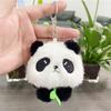 Whimsical Panda Plush Keychain Soft Toy Adorable Animal Charm For Bags Gifts