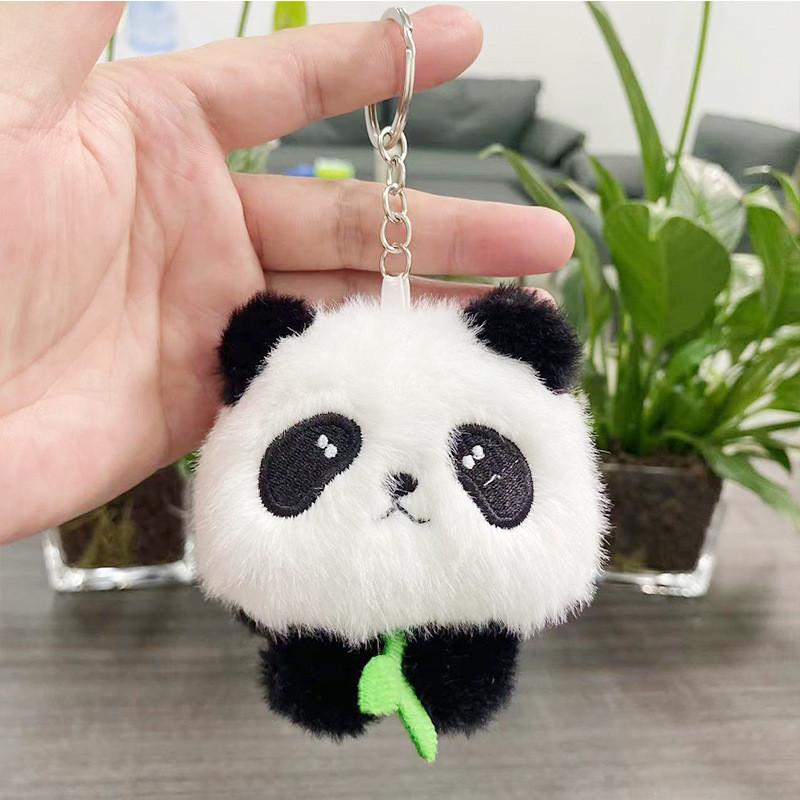 Cartoon Plush Cute Panda Doll Keychain Soft Stuffed Toy Perfect For Gift Kids