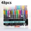 48 Color Watercolor Chalk Marker Set Student Doodle Coloring Bullet Gift Pen