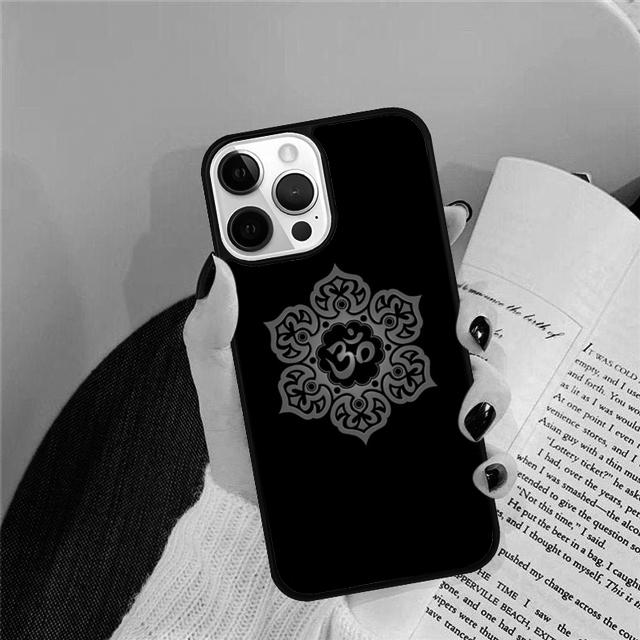 OM Yoga GOA Дзен Символ Ракушка Чехол Для iPhone 17 Air 15 16 14 13 12 Pro Max 11 Pro Max Plus Чехол для Телефона