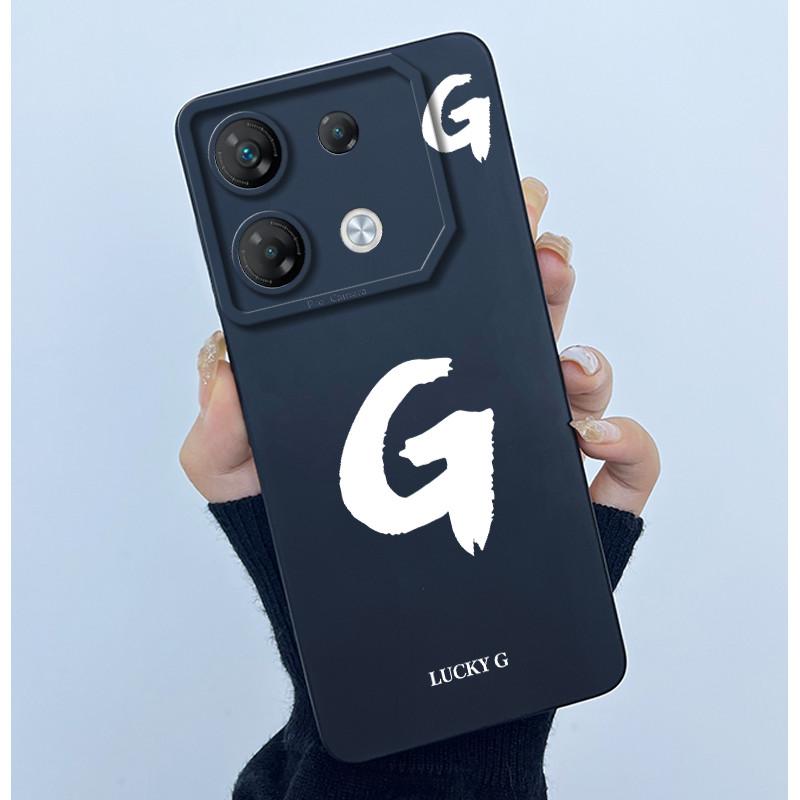 Чехол для телефона Infinix GT 10 Pro X6739 Счастливой начальной буквой Матовый мягкий силиконовый чехол для InfinixGT 10Pro GT10 Pro Чехол