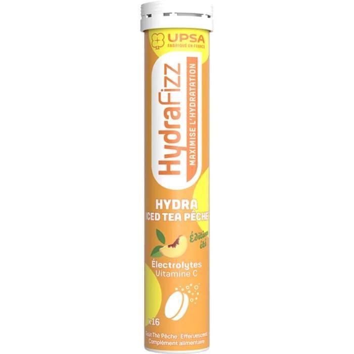 HydraFizz hydra citron goût citron Upsa - tube de 16 pastilles effervescentes