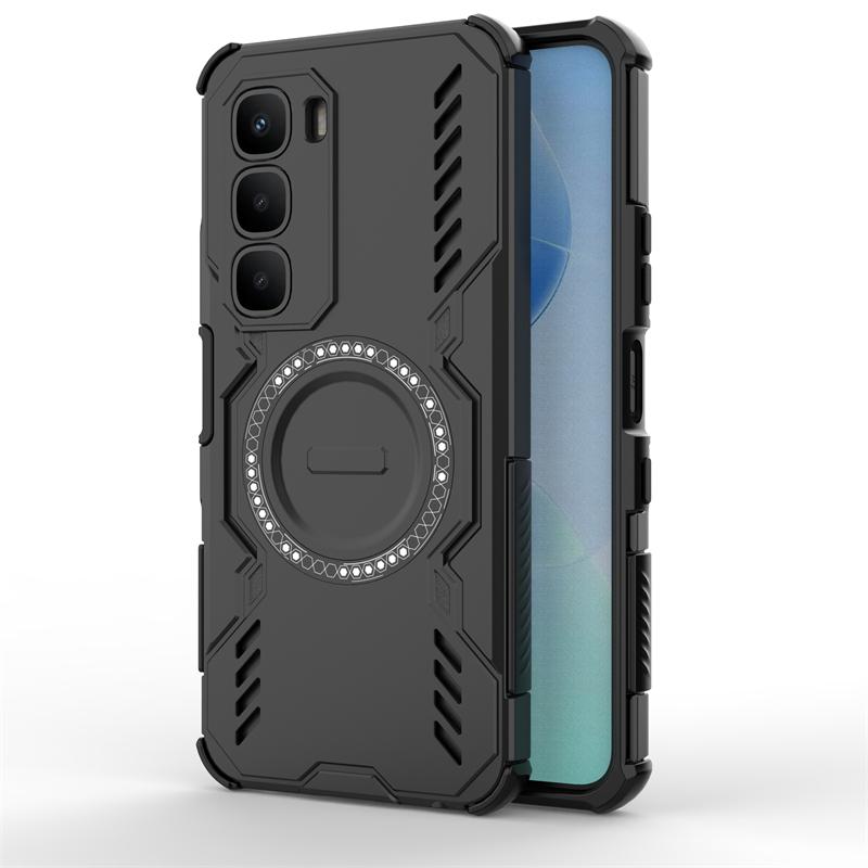 For Infinix Hot 60 Case For Infinix Hot 60 Anti-knock Magnetic Adsorption Wireless Charge Cover For Infinix Hot 60 Case 6.7 Inch