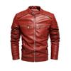 Leather Men 'S Jacket Motorcycle Suit Plus Velvet Leather Jacket