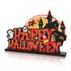 Table Ornament Halloween Party Activity Desktop Decoration DIY Craft Wooden Ornament for Home Decor