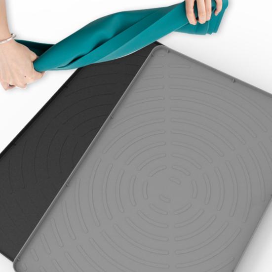 Коврик под раковину, противоскользящий силиконовый водонепроницаемый универсальный коврик для полки под раковиной, поддон для капель, кухонный защитный коврик для ванной комнаты, кухонные принадлежности