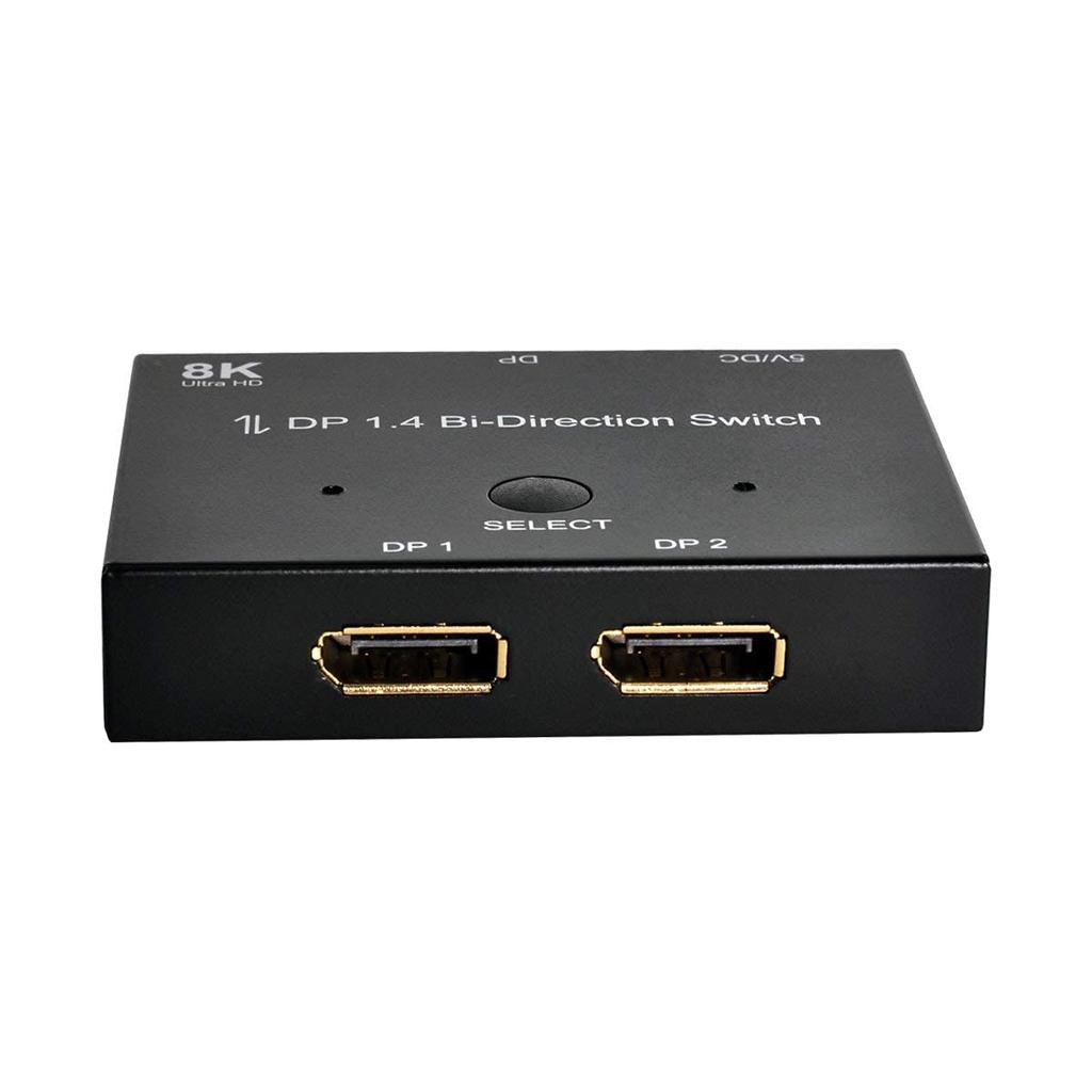 Chenyang Переключатель Displayport 8K Разветвитель Displayport Двунаправленный Переключатель Displayport Разветвитель Переключатель Displayport Адаптер Displayport DP