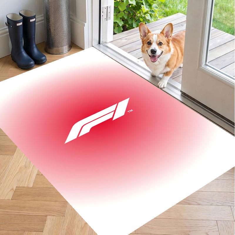 Soft Floor Carpet F1 Pattern Area Rug Decorative Mat For Home Room Decoration