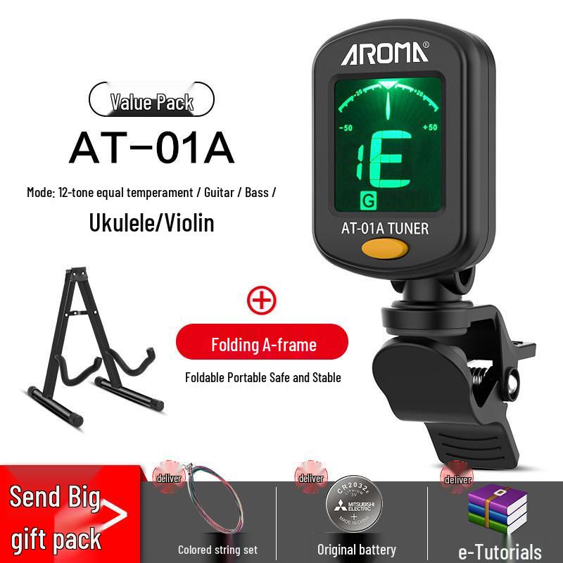 Универсальный электронный тюнер Anoma для гитары, укулеле и скрипки