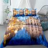 City View Duvet Cover Set Dubai City Night View Single Double Queen King Size Bedding Set For Adults 2/3Pcs Soft Quilt Cover