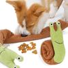 Plush Folding Dog Toy Cute Sound Snail Shape Interactive Deployable Animal Game Bite Resistant Accompanying Dog Toys Hidden Snack Design Pet Products