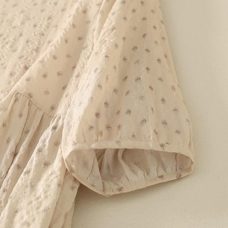 Настоящая весна и лето новая хлопковая и льняная литературная и ретро свободная V-образный вырез японское и корейское дорожное платье женская одежда