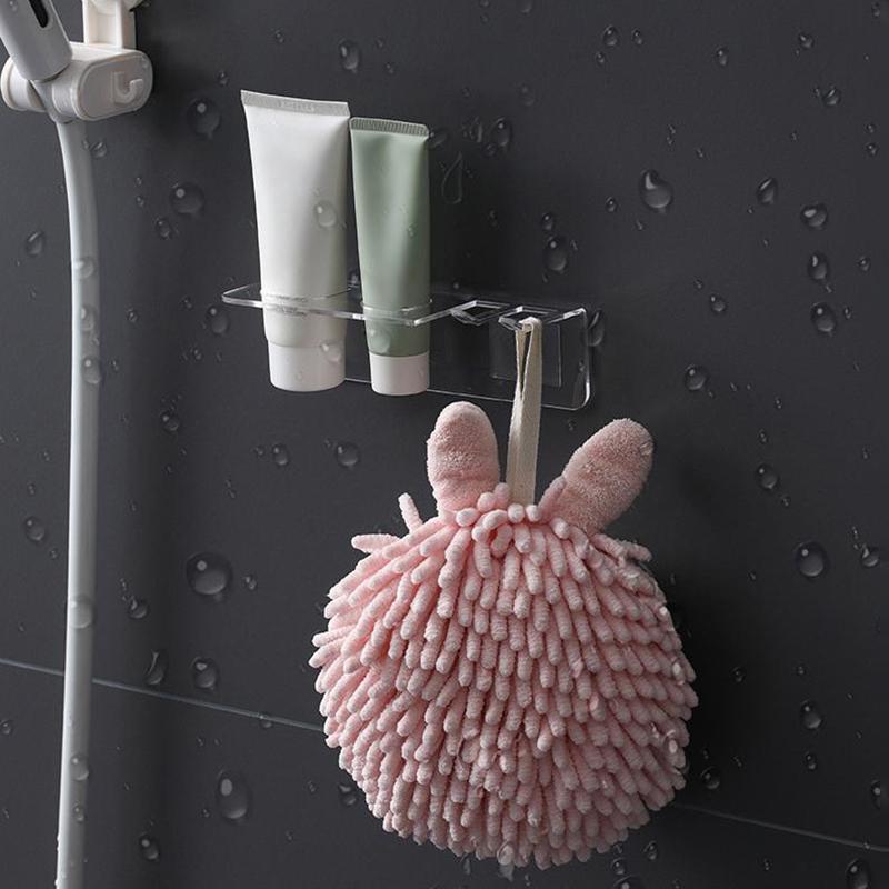 Многофункциональный акриловый держатель для расчесок для ванной комнаты, настенная полка для хранения без сверления, прозрачный органайзер для волос