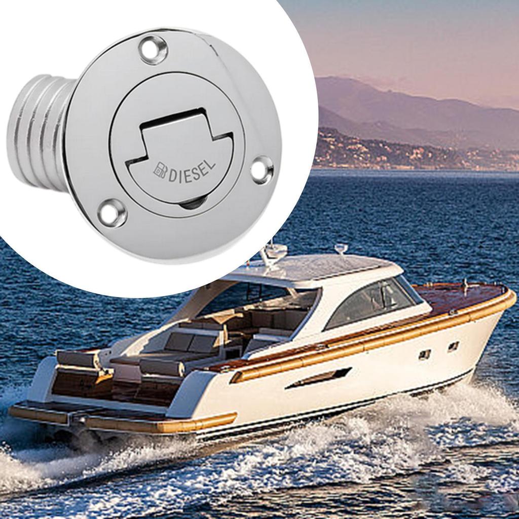 Крышка заливной горловины для палубы лодки, морская фурнитура для шланга 38 мм, удобная, прочная, из нержавеющей стали, для яхт, автофургонов