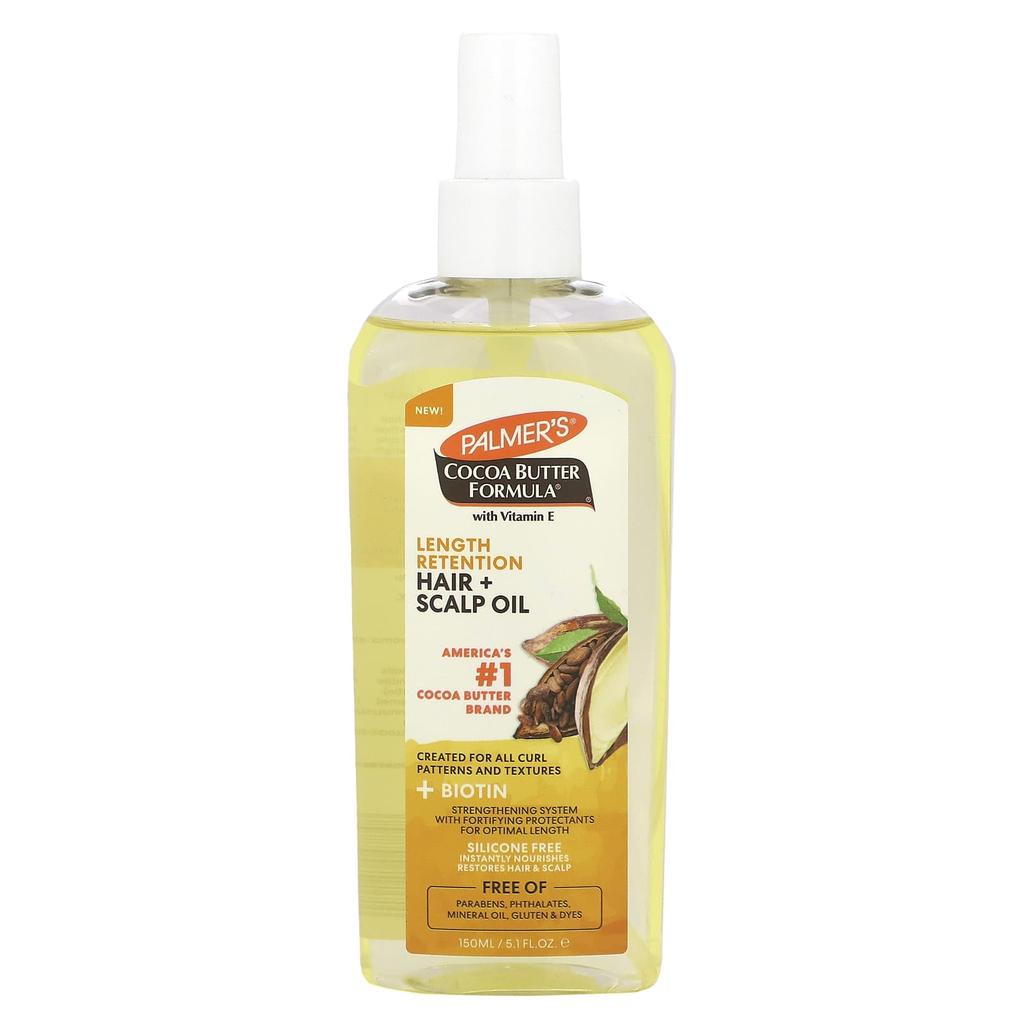 Palmer's Cocoa Butter Formula® with Vitamin E, Lengthening & Scalp Maintenance Oil, 150 Ml (5.1 Fl Oz)