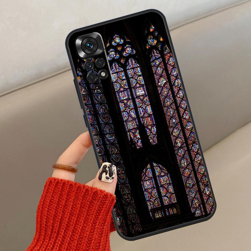 Церковь Готика Витраж Чехол Для Xiaomi Redmi Note 13 12 11 10 14 15 Pro Plus Чехол Для Redmi 15C 14C 10C 12C 13C 15