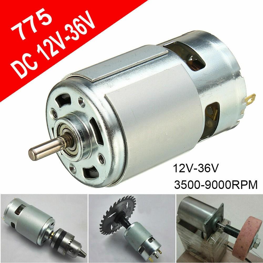 12V-36V 775 Двигатель 1 шт 3500-9000 об/мин Двигатель Шарикоподшипник