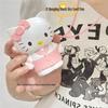 Бесшумный USB-вентилятор на шею Hello Kitty с подзарядкой для детей