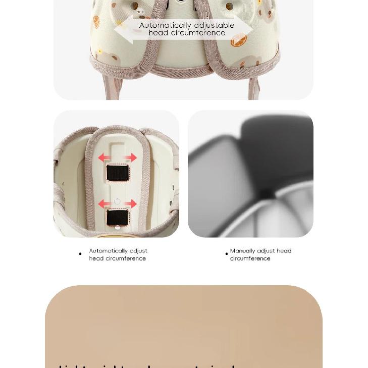 Baby Helmet Hat Lightweight Anti Collision Anti Fall Crawling Walking Protector Adjustable Head Protector Hats for Infant Kids