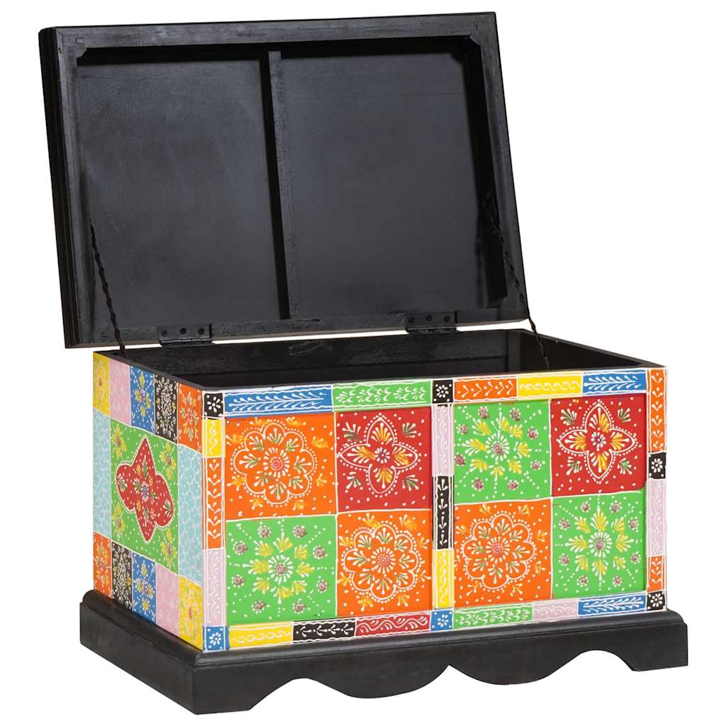 Storage Box Multicolored 60 x 40 x 40 cm Solid Mango Wood