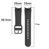 Силиконовый ремешок с пряжкой для Samsung Galaxy Watch 7/6/5 Pro и Watch 4