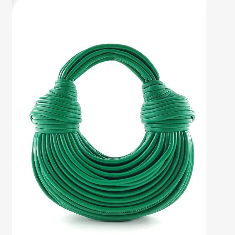 Плетеная сумка через плечо для женщин, маленькая сумка-клатч из искусственной кожи, женская сумка-сумка с ручкой сверху в виде лапши, сумка-тоут для выпускного вечера