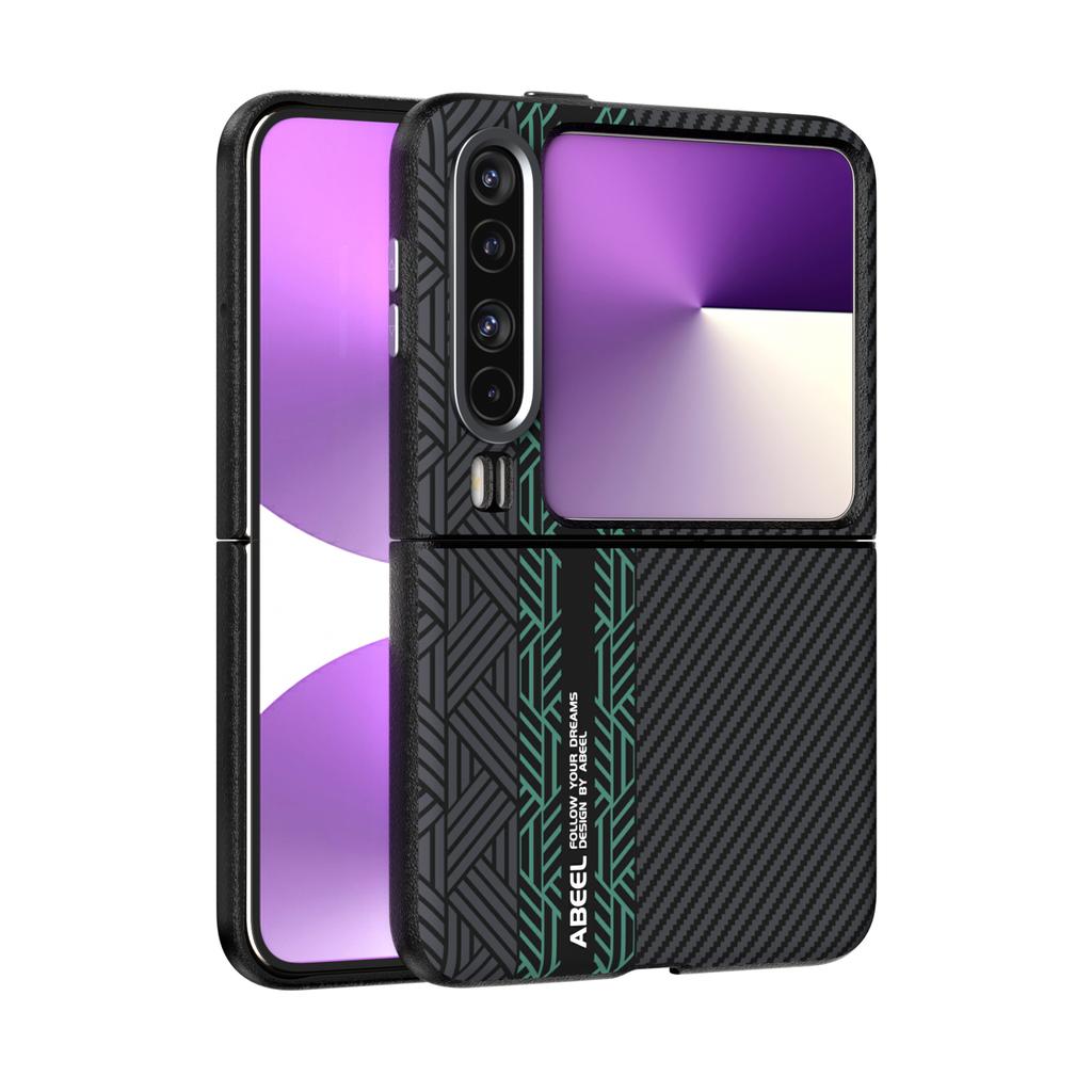 Чехол для Huawei Pura X Роскошный PU Жесткий Углеродное волокно Защитная задняя крышка Чехол для Huawei PuraX Полное покрытие Оболочка телефона