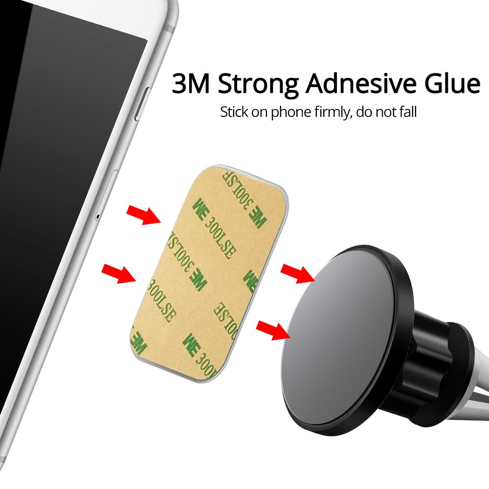 FONKEN Magnetic Car Phone Holder Metal Plate Magnet Holder Extra Sticker Iron Sheet Car Accessories