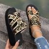 Women Wedges Slippers 2025 New Platform Slippers Summer Sequins Beach Sandals Flip Flops Outdoor High Heels Shoes Slides Women
