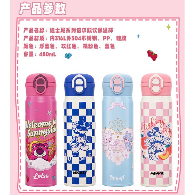 Kids Insulated Stainless Steel Water Bottle With Straw Lid 480ml School Travel Outdoor Use