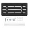 Front Bumper License Plate Bracket US 6x12 Inch with 6 Screws Wrench License Tag Plate Mounting Kit