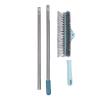 3 In 1 Floor Scrub Brush 180 Degree Rotatable Head Long Handle Floor Scraper Grout Cleaner for Home