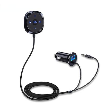 Автомобильный комплект громкой связи Bluetooth MP3-плеер для автомобильного USB-зарядного устройства Поддержка Siri 3,5 мм Aux Bluetooth Carkit